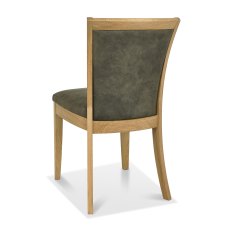 Rushbury Oak Upholstered Chair in a Mocha Fabric (Pair)