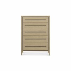 Rimini Aged Oak & Weathered Oak 5 Drawer Chest