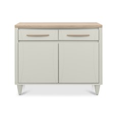 Norman Scandi Oak & Soft Grey Narrow Sideboard