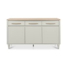 Norman Scandi Oak & Soft Grey Wide Sideboard