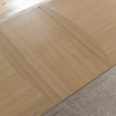 Norman Scandi Oak & Soft Grey 4-6 Extension Dining Table