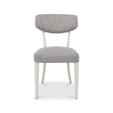 Norman Soft Grey Upholstered Chairs in Grey Fabric