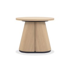 Astra Scandi Oak & Peppercorn Oval Lamp Table