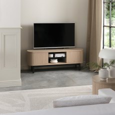 Astra Scandi Oak & Peppercorn Entertainment Unit