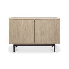 Astra Scandi Oak & Peppercorn Narrow Sideboard