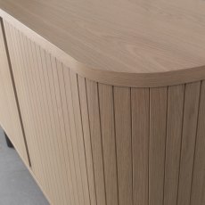 Astra Scandi Oak & Peppercorn Narrow Sideboard