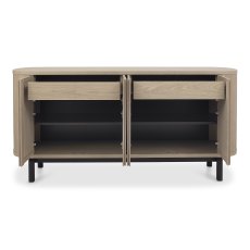 Astra Scandi Oak & Peppercorn Wide Sideboard