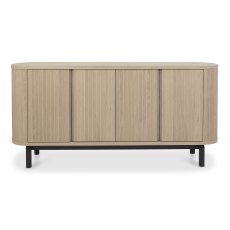 Astra Scandi Oak & Peppercorn Wide Sideboard