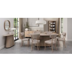 Astra Scandi Oak & Peppercorn Wide Sideboard
