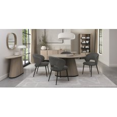 Astra Scandi Oak & Peppercorn 4 Seater Table