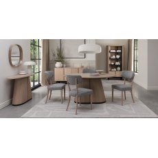 Astra Scandi Oak & Peppercorn 4 Seater Table