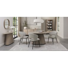 Astra Scandi Oak & Peppercorn 4 Seater Table