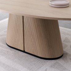 Astra Scandi Oak & Peppercorn 6 Seater Table