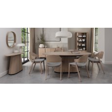 Astra Scandi Oak & Peppercorn 6 Seater Table