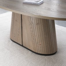 Astra Grey Oiled Oak & Peppercorn 4 Seater Table
