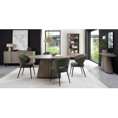 Astra Grey Oiled Oak & Peppercorn 4 Seater Table