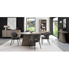 Astra Grey Oiled Oak & Peppercorn 4 Seater Table