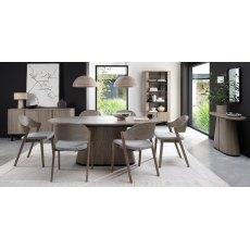 Astra Grey Oiled Oak & Peppercorn Display Unit