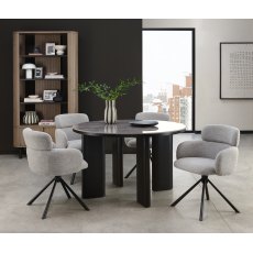 Astra Grey Oiled Oak & Peppercorn Display Unit