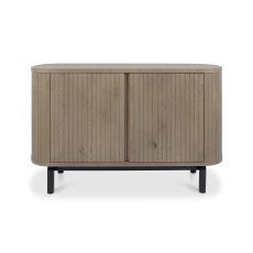 Astra Grey Oiled Oak & Peppercorn Narrow Sideboard