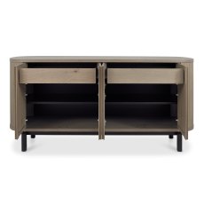 Astra Grey Oiled Oak & Peppercorn Wide Sideboard