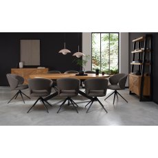 Bosco Rustic Oak 8 Seater Dining Table