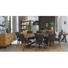 Bosco Rustic Oak 8 Seater Dining Table
