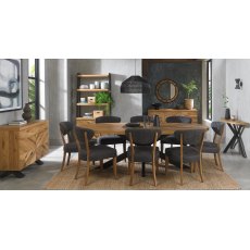 Bosco Rustic Oak 8 Seater Dining Table
