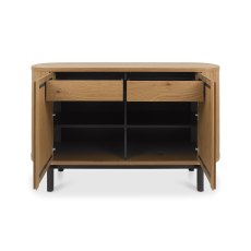 Astra Rustic Oak & Peppercorn Narrow Sideboard