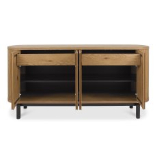 Astra Rustic Oak & Peppercorn Wide Sideboard