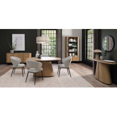 Astra Rustic Oak & Peppercorn 4 Seater Table