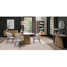 Astra Rustic Oak & Peppercorn 4 Seater Table