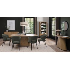 Astra Rustic Oak & Peppercorn 6 Seater Table