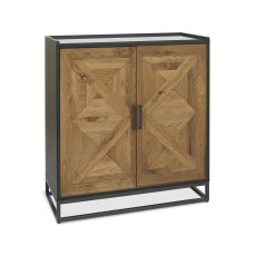Lowry Rustic Oak Drinks Cabinet