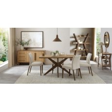 Henley Oak & Light Weathered Oak 4 Seater Table
