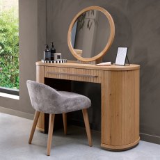 Astra Knotty Oak & Weathered Oak Vanity Mirror