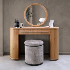 Astra Knotty Oak & Weathered Oak Vanity Mirror