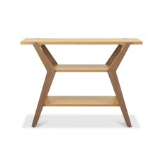 Henley Oak & Light Weathered Oak Console Table