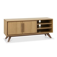 Henley Oak & Light Weathered Oak Media Unit