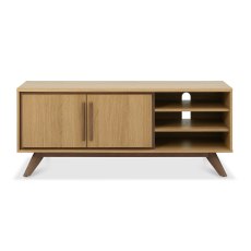 Henley Oak & Light Weathered Oak Media Unit