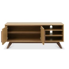 Henley Oak & Light Weathered Oak Media Unit
