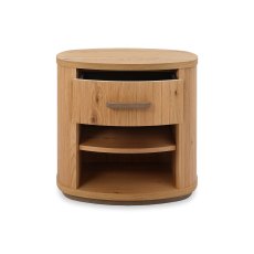 Astra Knotty Oak & Weathered Oak 1 Drawer Bedside Table