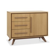 Henley Oak & Light Weathered Oak Narrow Sideboard