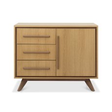 Henley Oak & Light Weathered Oak Narrow Sideboard
