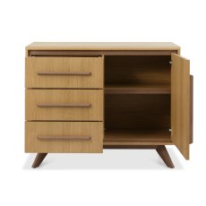 Henley Oak & Light Weathered Oak Narrow Sideboard