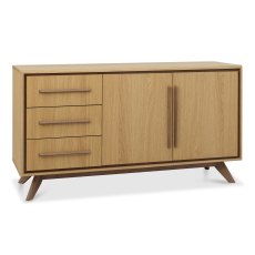 Henley Oak & Light Weathered Oak Wide Sideboard