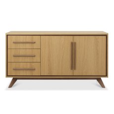 Henley Oak & Light Weathered Oak Wide Sideboard