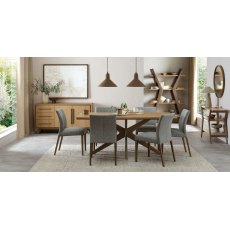 Henley Oak & Light Weathered Oak 6 Seater Table