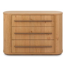 Astra Knotty Oak & Weathered Oak 3 Drawer Chest