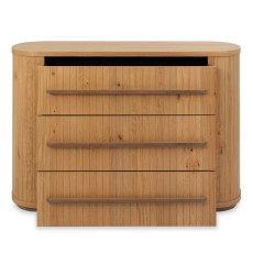 Astra Knotty Oak & Weathered Oak 3 Drawer Chest